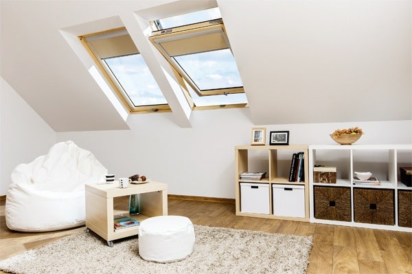 FAKRO electric roof windows in loft conversion